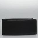 Poro Ralph Lauren Hand Bag Leather Black Silver Auth bs21919-5