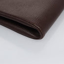 CELINE Circle Shoulder Bag Leather Brown Gold Auth bs21922-11