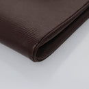 CELINE Circle Shoulder Bag Leather Brown Gold Auth bs21922-12