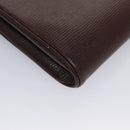 CELINE Circle Shoulder Bag Leather Brown Gold Auth bs21922-13