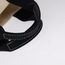 HERMES Bora Bora PM Tote Bag Canvas White Black Silver Auth bs21949-8