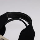 HERMES Bora Bora PM Tote Bag Canvas White Black Silver Auth bs21949-14