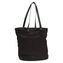 HERMES Kaba Chennai MM Hand Bag Canvas Leather Brown Silver Auth bs21951-1