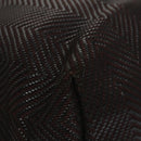 HERMES Kaba Chennai MM Hand Bag Canvas Leather Brown Silver Auth bs21951-9