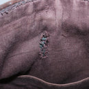 HERMES Kaba Chennai MM Hand Bag Canvas Leather Brown Silver Auth bs21951-11