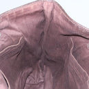 HERMES Kaba Chennai MM Hand Bag Canvas Leather Brown Silver Auth bs21951-17