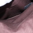 HERMES Kaba Chennai MM Hand Bag Canvas Leather Brown Silver Auth bs21951-20