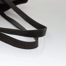 HERMES Kaba Chennai MM Hand Bag Canvas Leather Brown Silver Auth bs21951-7