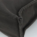 HERMES Her Line MM Hand Bag Canvas Gray Silver Auth bs21952-9