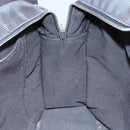 HERMES Her Line MM Hand Bag Canvas Gray Silver Auth bs21952-18