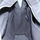 HERMES Her Line MM Hand Bag Canvas Gray Silver Auth bs21952-19