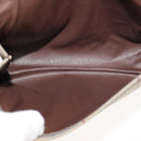 Burberrys Nova Check Clutch Bag Canvas Leather Beige Brown gold Auth bs21957-10