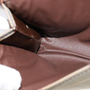 Burberrys Nova Check Clutch Bag Canvas Leather Beige Brown gold Auth bs21957-12