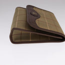 Burberrys Nova Check Clutch Bag Canvas Leather Beige Brown gold Auth bs21957-4