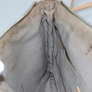 FENDI Zucchino Canvas Shoulder Bag Beige Gold Auth bs21960-20