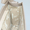 GUCCI Shoulder Bag Leather Wood Beige Black gold Auth bs21980-19