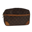 LOUIS VUITTON Monogram Compiegne 28 Clutch Bag M51845 LV Auth bs21984-1