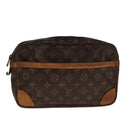 LOUIS VUITTON Monogram Compiegne 28 Clutch Bag M51845 LV Auth bs21984-13