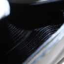 PRADA Shoulder Bag Leather Plastic Gray Dark Brown Auth bs21988-25