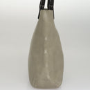 PRADA Shoulder Bag Leather Plastic Gray Dark Brown Auth bs21988-4