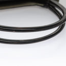 PRADA Shoulder Bag Leather Plastic Gray Dark Brown Auth bs21988-7