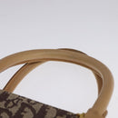 Christian Dior Trotter Canvas Hand Bag Brown Gold Auth bs21990-8