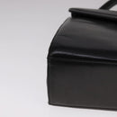 GIVENCHY Hand Bag Leather Black Gold Auth bs21995-9