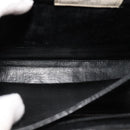 GIVENCHY Hand Bag Leather Black Gold Auth bs21995-11