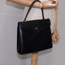 GIVENCHY Hand Bag Leather Black Gold Auth bs21995-22