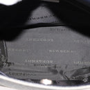 BURBERRY Nova Check Tote Bag Canvas Leather Gray Silver Auth bs21996-11