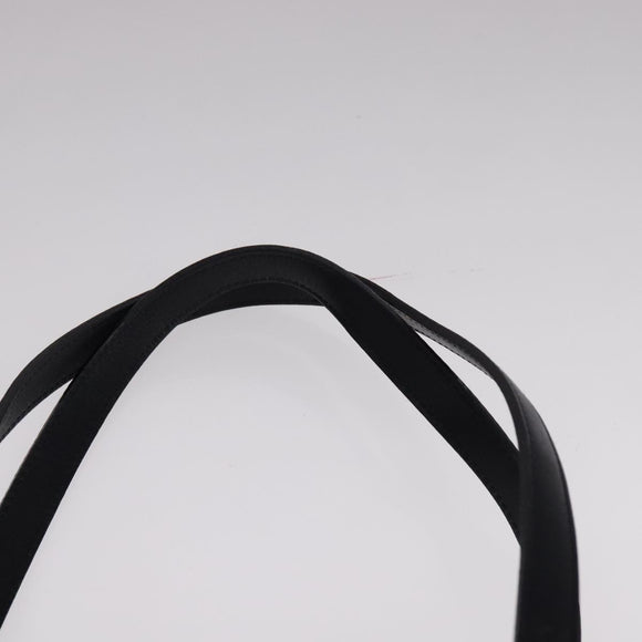 BURBERRY Nova Check Tote Bag Canvas Leather Gray Silver Auth bs21996