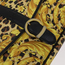 Gianni Versace Shoulder Bag PVC Leather Yellow Black gold Auth bs21999-22