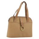 Christian Dior Trotter Canvas Hand Bag PVC Beige Auth bs22001-1