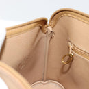 Christian Dior Trotter Canvas Hand Bag PVC Beige Auth bs22001-12