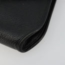Christian Dior Shoulder Bag Leather Black Brown gold Auth bs22002-9