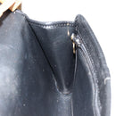 Christian Dior Shoulder Bag Leather Black Brown gold Auth bs22002-21