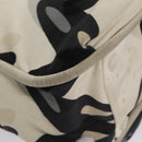 CHANEL Tote Bag Canvas White Black Silver CC Auth bs22011-16