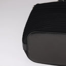 GUCCI Bamboo Hand Bag Nylon 2way Black Silver 000 1998 0588 Auth bs22015-14