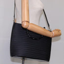 GUCCI Bamboo Hand Bag Nylon 2way Black Silver 000 1998 0588 Auth bs22015-21