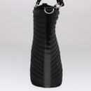 GUCCI Bamboo Hand Bag Nylon 2way Black Silver 000 1998 0588 Auth bs22015-3