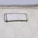 GUCCI GG Supreme Shoulder Bag PVC White Red gold 153244 Auth bs22024-17