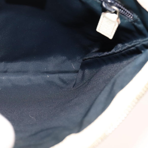 GUCCI GG Supreme Shoulder Bag PVC White Red gold 153244 Auth bs22024