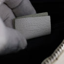 GUCCI GG Supreme Shoulder Bag PVC White Red gold 153244 Auth bs22024-12