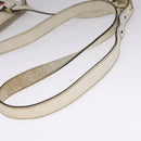 GUCCI GG Supreme Shoulder Bag PVC White Red gold 153244 Auth bs22024-8