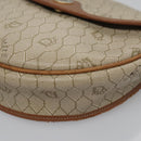Christian Dior Honeycomb Canvas Shoulder Bag PVC Beige Gold Auth bs22027-12