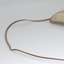 Christian Dior Honeycomb Canvas Shoulder Bag PVC Beige Gold Auth bs22027-8