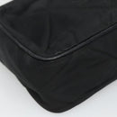 CHANEL Matelasse Chain Shoulder Bag Satin Black Gold CC Auth bs22051-17