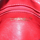 CHANEL Matelasse Chain Shoulder Bag Satin Black Gold CC Auth bs22051-18