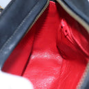 CHANEL Matelasse Chain Shoulder Bag Satin Black Gold CC Auth bs22051-20