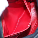 CHANEL Matelasse Chain Shoulder Bag Satin Black Gold CC Auth bs22051-21